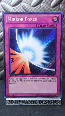 | Yugioh Mirror Force LCYW-EN091 1st Secret Rare Legendary Yugis NM/VLP 🔥 | - Image 1