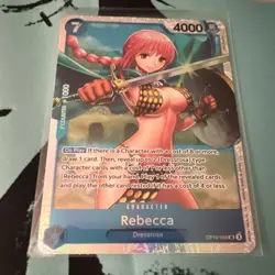 One Piece Rebecca OP10-058 Royal Blood Super Rare Foil Character 4000 Namco - Image 1