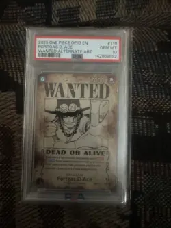 Portgas.D.Ace (119) (Wanted Poster) OP13-119 Carrying On His Will Foil - PSA 10 - Image 1