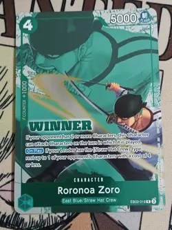 Roronoa Zoro One Piece Winner Card 2025 Volume 3 Promo English - Image 1