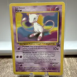 Pokemon Mew TCG Black Star Promos Card 8 Regular Promo, RAW, LP - Image 1