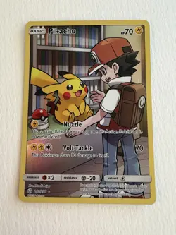 Pokemon Pikachu 241/236 Sm-Cosmic Eclipse Full Art Secret Rare Holo 70 HP Card - Image 1