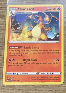 Pokemon Card Charizard 1/15 McDonalds Happy Meal Dragon Discovery 2024 NM Rare - Image 1