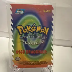 Pokemon Topps 1999 Die Cut Dragonair Card Blue Logo MP - Image 2