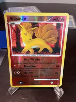 Pokemon Vulpix Shiny SH6-12 Platinum Reverse Holo Rare 2009 Card - Image 1