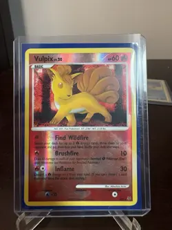 Pokemon Vulpix Shiny SH6-12 Platinum Reverse Holo Rare 2009 Card - Image 3