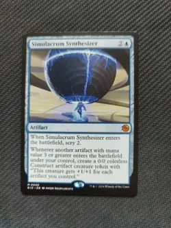 Simulacrum Synthesizer (Non-foil) OTJ: the Big Score 0006 Mythic MTG MAGIC Card - Image 1