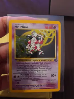 Mr. Mime 06/64 Jungle Holo Wotc Pokemon Card - Image 1