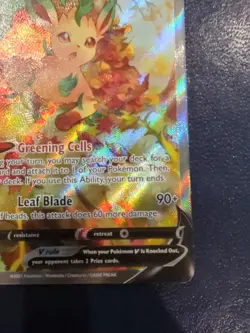 Pokemon TCG Leafeon v Alternate Art Holo Ultra Rare Card Evolving Skies 167/203 - Image 5