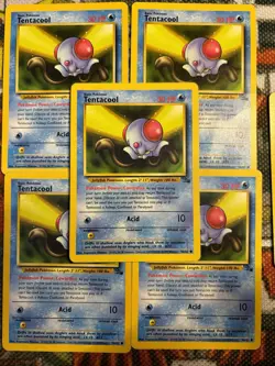 TENTACOOL - 56/62 - Fossil - Pokemon Card (x6) - Common - 💎🔥 Set Of 6 - Image 3