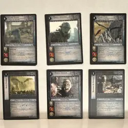Decipher Lord of the Rings TCG 2004 Nazgul Orcs 12 Card Lot (2 of each) - Image 1