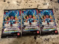 Dragon Ball Super Card Game: Fusion World – Dual Evolution (FB09) 3-pack lot - Image 1