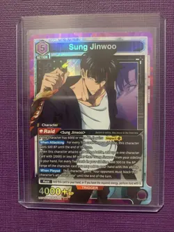 Union Arena Solo Leveling Sung Jinwoo card Super Rare SR UE17BT/SLG-1-021 NM - Image 1