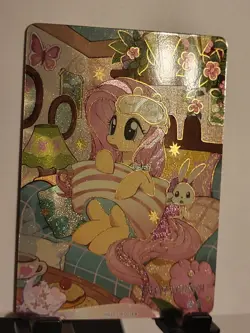 Kayou My little Pony CCG Card HY10-UR-005 Fluttershy Pajamas Mint - Image 2