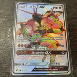 2019 POKEMON HIDDEN FATES SHINY VAULT HOLO BUZZWOLE GX SV68/SV94 - Image 1
