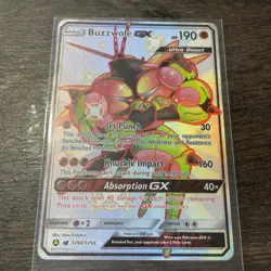 2019 POKEMON HIDDEN FATES SHINY VAULT HOLO BUZZWOLE GX SV68/SV94 - Image 2