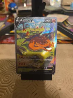 Pokemon Charizard V SAR 212/172 S12a Holo Card Korean TCG Universe - Image 1