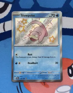 Slowpoke 116/091 - NM condition - Pokemon Scarlet Violet Palawan Fates Holo Card - Image 1