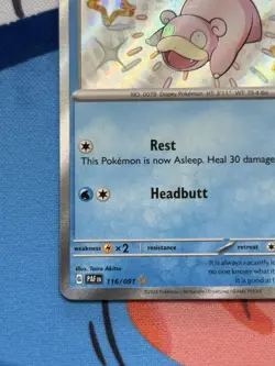 Slowpoke 116/091 - NM condition - Pokemon Scarlet Violet Palawan Fates Holo Card - Image 5