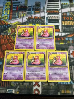 Pokemon TCG Fossil Set Slowbro 43/62 Uncommon Card Vintage WOTC - (x5) 🔥💎 - Image 2