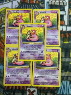 Pokemon TCG Fossil Set Slowbro 43/62 Uncommon Card Vintage WOTC - (x5) 🔥💎 - Image 3