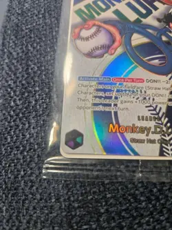 Bandai One Piece CCG Monkey D. Luffy Leader Card EB02-010 Holo Dodgers - Image 3