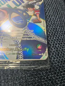 Bandai One Piece CCG Monkey D. Luffy Leader Card EB02-010 Holo Dodgers - Image 5