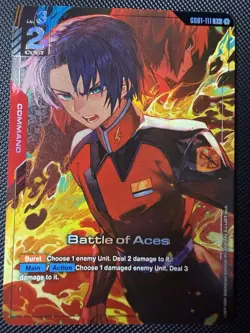 Gundam Card Game Battle Of The Aces GD01-111 R+ English NM Foil - Image 1