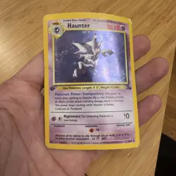 Pokemon TCG Haunter 1st Edition Holo Card Fossil, 6/62, Holographic Rare - Image 1