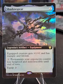 Shadowspear Extended Art Theros Beyond Death Foil Gorgeous Card - Image 1