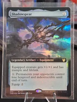 Shadowspear Extended Art Theros Beyond Death Foil Gorgeous Card - Image 2
