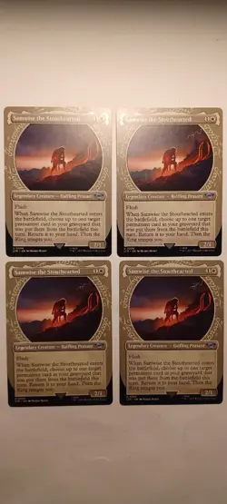 MTG Samwise The Stouthearted X 4 - *Showcase* Uncommon, NM/M - Image 1