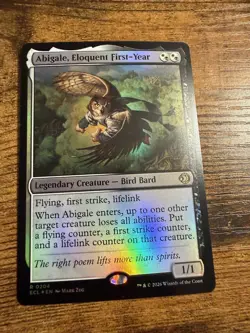 MTG Lorwyn Eclipsed FOIL Abigale Eloquent First Year - Image 1