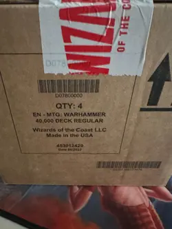 Sealed Case / Set of 4 MTG Warhammer 40K Commander Decks - Image 1