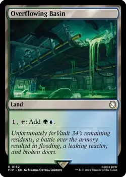 Magic: The Gathering Overflowing Basin 152 Rare Foil Fallout - Image 1