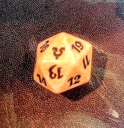 MTG Magic Avacyn Restored White Promo Spin Down Life Counter D20 Bundle Die - Image 1