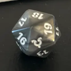 Avacyn Restored/Helvault ** Silver Spindown ** Mtg Magic Life Counter Dice D20 - Image 1