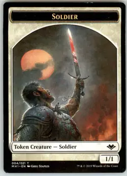 Soldier // Construct Double-Sided Token - Modern Horizons - 4 // 17 - Normal LP - Image 2
