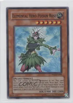 Elemental HERO Poison Rose YuGiOh Premium Pack 2 #PP02-EN006 2008 - Image 1