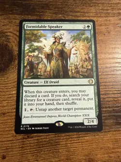 MTG Magic The Gathering Lorwyn Eclipsed Formidable Speaker - Image 1
