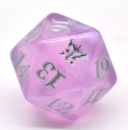 Dragons of Tarkir Spindown Die (Sparkle Purple) MtG Magic the Gathering Dice - Image 1