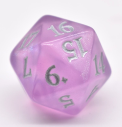 Dragons of Tarkir Spindown Die (Sparkle Purple) MtG Magic the Gathering Dice - Image 2