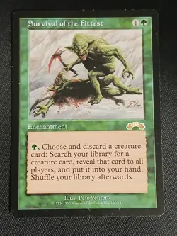MTG Magic The Gathering Survival of the Fittest Exodus Regular 1998 TCG LP - Image 1