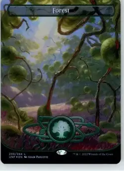 Forest (239) (Borderless) - Unfinity - 239 - Foil NM - Image 1