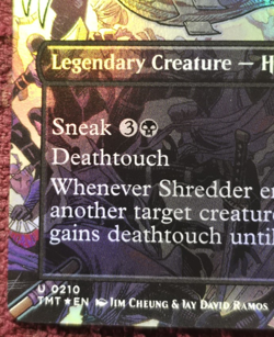 Shredder, Unrelenting (Borderless) Teenage Mutant Ninja Turtles Foil 0210 MINT - Image 5