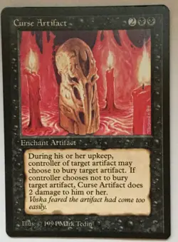 4x Cursed Artifact - MTG The Dark - Image 2