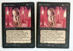 Curse Artifact (2) The Dark NM MTG Magic the Gathering - Image 1