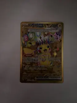 Pikachu ex 247/191 SV08 Surging Sparks Hyper Rare Holo Full Art EX Pokemon Card - Image 3