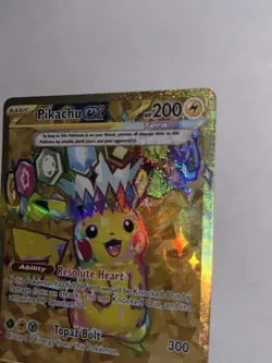Pikachu ex 247/191 SV08 Surging Sparks Hyper Rare Holo Full Art EX Pokemon Card - Image 5