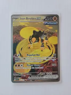 Pokemon TCG Iron Boulder EX Scarlet & Violet Temporal Forces - Image 1